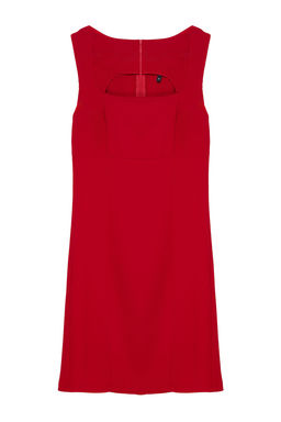 K?rm?z? Vucudu Saran Mini Dokuma Elbise TWOSS24EL00898 - Trendyolmilla фото 6