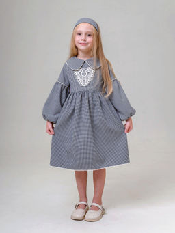 ДЛ 26-3 платье для девочки Мира серый
