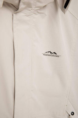 Пальто обычного кроя с капюшоном - Defacto фото 3