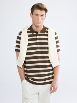 Polo Yaka ?izgili Erkek Ti??rt