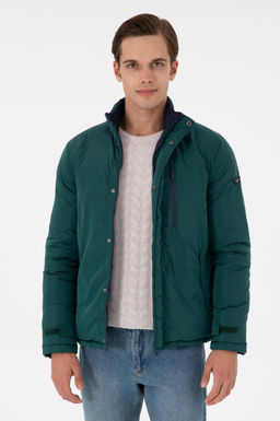 Мужское темно-зеленое пальто Неожиданная скидка в корзине