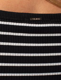 D43.222 Топ женский черно-белый