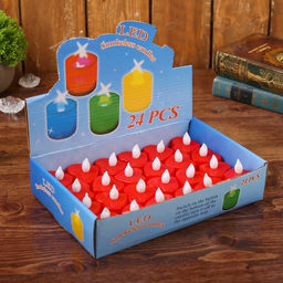 Цена за 24 шт. Свеча светодиодная Сердечко - Simaland фото 4