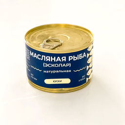 Масляная рыба(эсколар) натуральная куски 245г ж/б