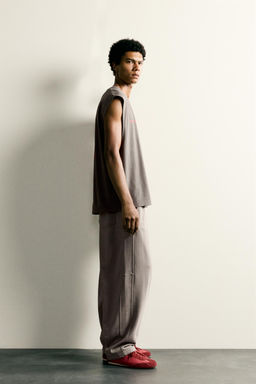 CAMISETA TANK ESTAMPADOS PARCHE / Carb?n - Zara фото 4