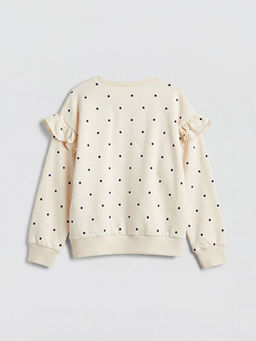 F?rf?rl? Puantiyeli K?z ?ocuk Sweatshirt