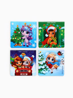 Цена за 2 шт. Магнитные закладки для книг, 4 шт. на открыткеЛошадка - Artfox фото 11