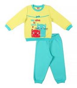 CRB wear/CAB 5246 Пижама для девочки, салатовый-бирюзовый/Ex.Cherubino