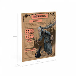 Цена за 5 шт. Тетрадь общая ученическая ErichKrause Russian Folk, Информатика, 48 листов, клетка, крафт-картон  фото 5