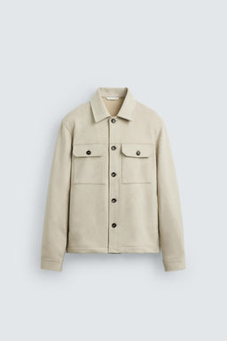 FAUX SUEDE OVERSHIRT - Zara фото 7