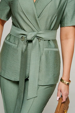 Костюм 6331 хаки, Брюки, Жакет - Beautiful and free фото 7