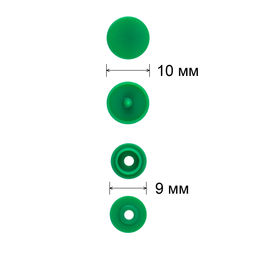 Кнопка Micron POM-10/500 Кнопки пластиковые пластик d 10 мм 500 шт. № 008 зеленый