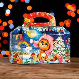 Цена за 5 шт. Подарочная коробка Подарки для котят, 16,5 х 29 х 17 см - Simaland фото 2