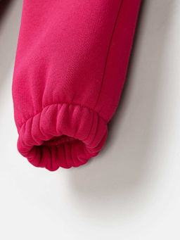 Джоггеры Фуксия с карманами утепленные - Bungly фото 4