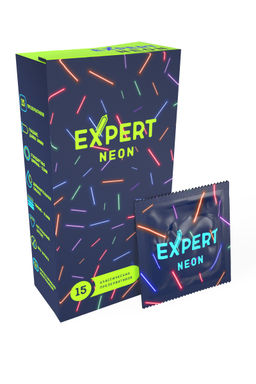 Презервативы EXPERT Neon 15 шт. (светящиеся)