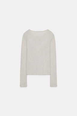 LACE TRIMMED COMBINATION JACKET AND TOP - Zara фото 14