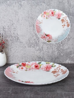 Тарелка 220 мм / LHP-85 (6801) /уп 48/Розы на голубом - Галеонтрейд фото 4