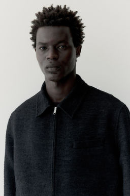 Sobrecamisa texturizada con cremallera - H&m фото 2