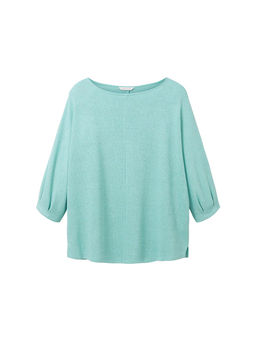 Блузка с рукавами 3/4, цвета бирюзы - Tom tailor фото 2