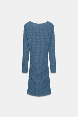STRUCTURED DRAPED MINI DRESS - Zara фото 9