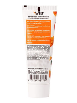 Крем питательный для рук WEIS, с маслом персика и соком манго, 75 мл