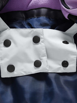 Горнолыжный костюм зимний для девочки серого цвета 9518Sr