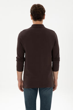 Erkek Koyu Kahverengi Basic Sweatshirt - U.s. polo assn фото 12