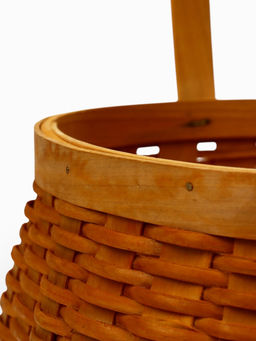 Корзина плетёная для хранения Wif, с ручкой, ива, коричневая, набор 3 шт.