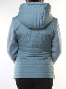 M-7036 GRAY/BLUE Куртка кашемировая женская (100 гр. синтепон) - Фабричный китай фото 7