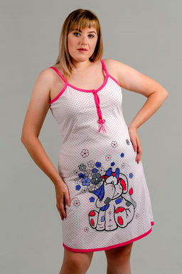 Арт. 1612 Ночная сорочка Виктория Цвет:ассорти - Калинка фото 3