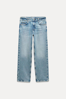 Z1975 MID-WAIST STRAIGHT CROPPED JEANS - Zara фото 11