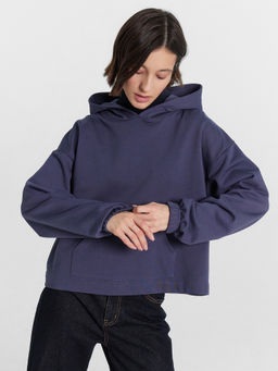 Худи женское фиолетовое черное море 122913