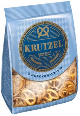 Krutzel, крендельки Бретцель с солью, 250 г