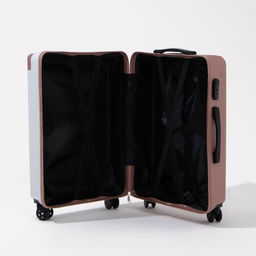 Чемодан большой 26, кодовый замок, цвет белый/розовый - Simaland фото 9