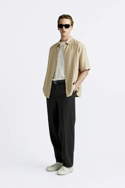 DOKULU VISKOZ KARISIMLI GOMLEK