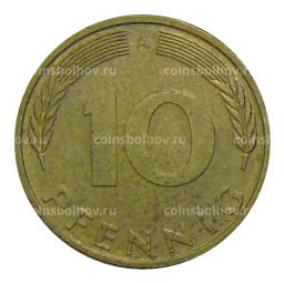 Монета 10 пфеннигов 1994 года A Германия