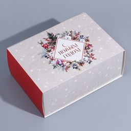 Подарочная коробка складная, «Новогодняя акварель», 25×18×10 см, Новый год