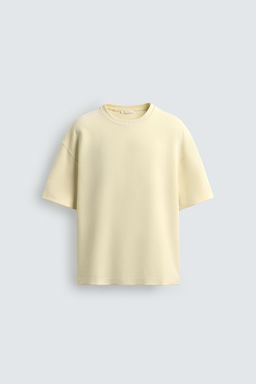 SUDADERA RELAXED FIT INTERLOCK / Amarillo claro - Zara фото 7