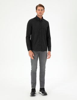 Siyah Regular Fit Uzun Kollu G_mlek - Pierre cardin фото 4