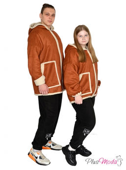 Дубленка-куртка Модель №1791 размеры 44-84 - Plusmoda фото 14