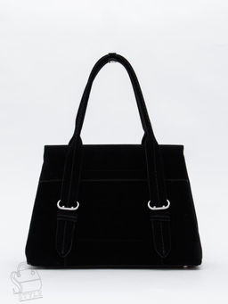 Сумка женская кожаная 1092M black Polina&Eiterou