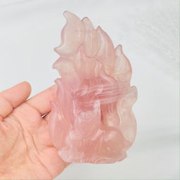 Лиса "Кицунэ" из Розового кварца