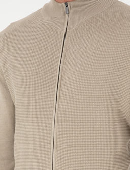 Kum Melanj Slim Fit Fermuarl_ Triko H_rka