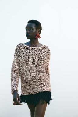 CONTRAST KNIT SWEATER - Zara фото 2
