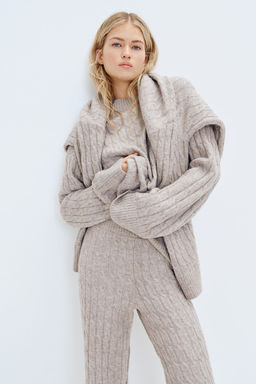 Pantalon en punto trenzado - H&m фото 7