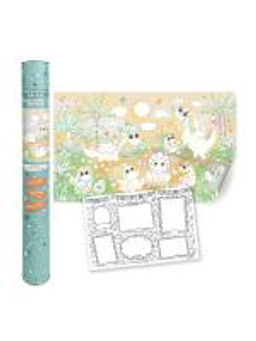 VAL DN-CP610-K Раскраска-плакат Малыши, 2 шт, 60*100 см + 60*40 см, ДИНОЗАВРИКИ, шт