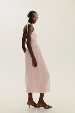 CONTRAST TULLE DRESS - Zara фото 5
