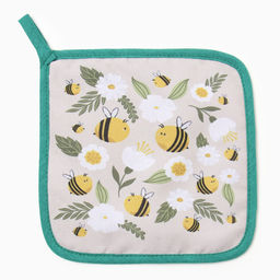 Прихватка Доляна Пчелы 17х17 см, 35% хл, 65% пэ, ватин 250 г/м2  фото 2