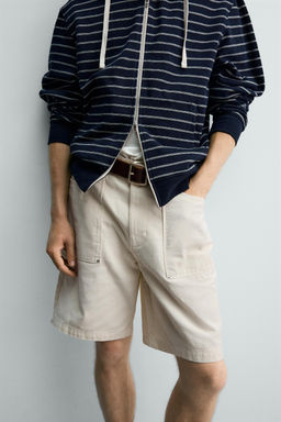 BERMUDA STRAIGHT FIT BOLSILLOS / Blanco - Zara фото 6