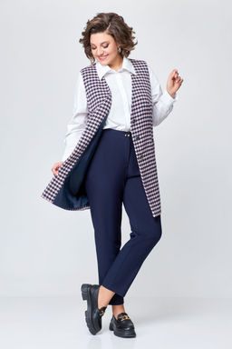 Блуза Swallow 803.2 черный+серебряный узор фото 128